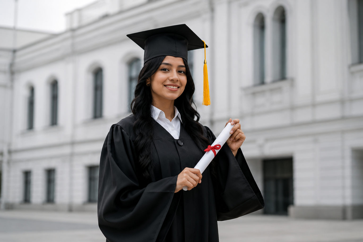 Joven visualizando su futuro profesional